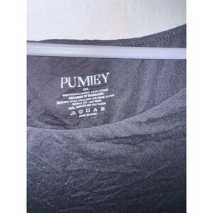 PUMEY 3XL Black Long Sleeve Snap Crotch Bodysuit Women